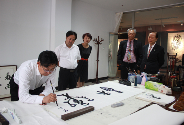 臺灣遠東科技大學王元仁校長一行到我院參觀考察