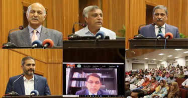 唐俊教授給巴基斯坦首批“了解中國”獎學金青年學者作報告